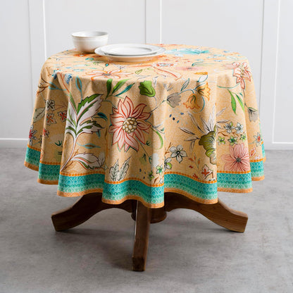 Table Cloth Round Table Reusable 100% Cotton 69" Diameter