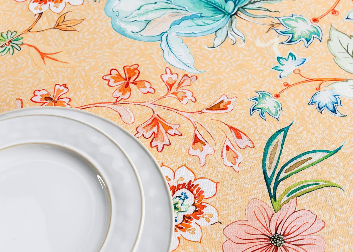 Table Cloth Round Table Reusable 100% Cotton 69" Diameter