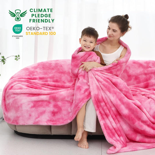 Cute Pink Blanket for Teen Girls Women, Y2K Aesthetic Throw Blanket, Room Decor Cute Stuff for Teen Girls, Soft Fuzzy Comfy Blanket for Bed Couch, Birthday Gifts for Teen Girls Women