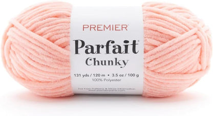 Yarns Parfait Chunky, Peach, Bulky Weight, 3.5 oz, 131 Yards