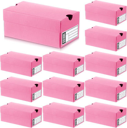 12 Set Mini Sneaker Shoe Gift Boxes, Light Pink, 4.7 x 2.5 x 2