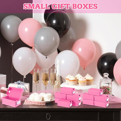 12 Set Mini Sneaker Shoe Gift Boxes, Light Pink, 4.7 x 2.5 x 2