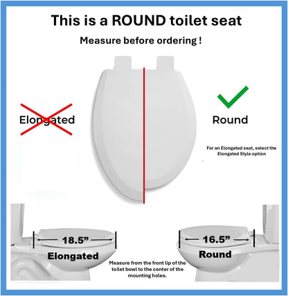 2Q1R6-20 Builder Grade Slow Close Plastic Toilet Seat with Vari-Adjust Lok-Down R'N'C Hinge and Quik-Lok Mounting Hardware, Round, Venetian Pink
