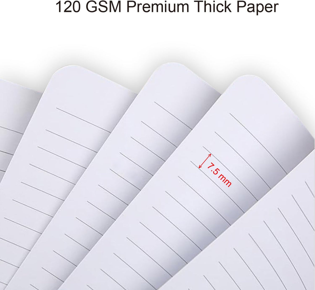 Spiral Notebook, 140 Pages, 5.63 x 8.27 inches, 120 GSM Premium Paper, Pink-Yellow Gradient Cover with Back Pocket