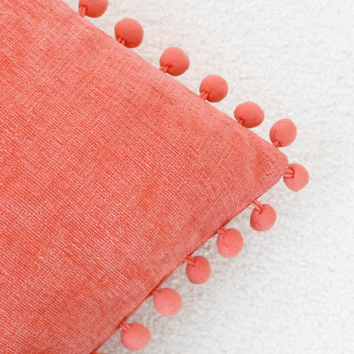 Decorative Couch Throw Pillow Covers 18 X 18 Inches Living Coral
