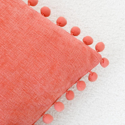 Decorative Couch Throw Pillow Covers 18 X 18 Inches Living Coral