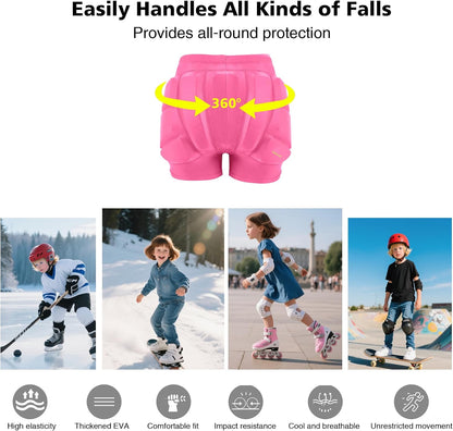 3D Hip Protection Butt Pads Protective Padded Shorts Crash Pad Impact Gear