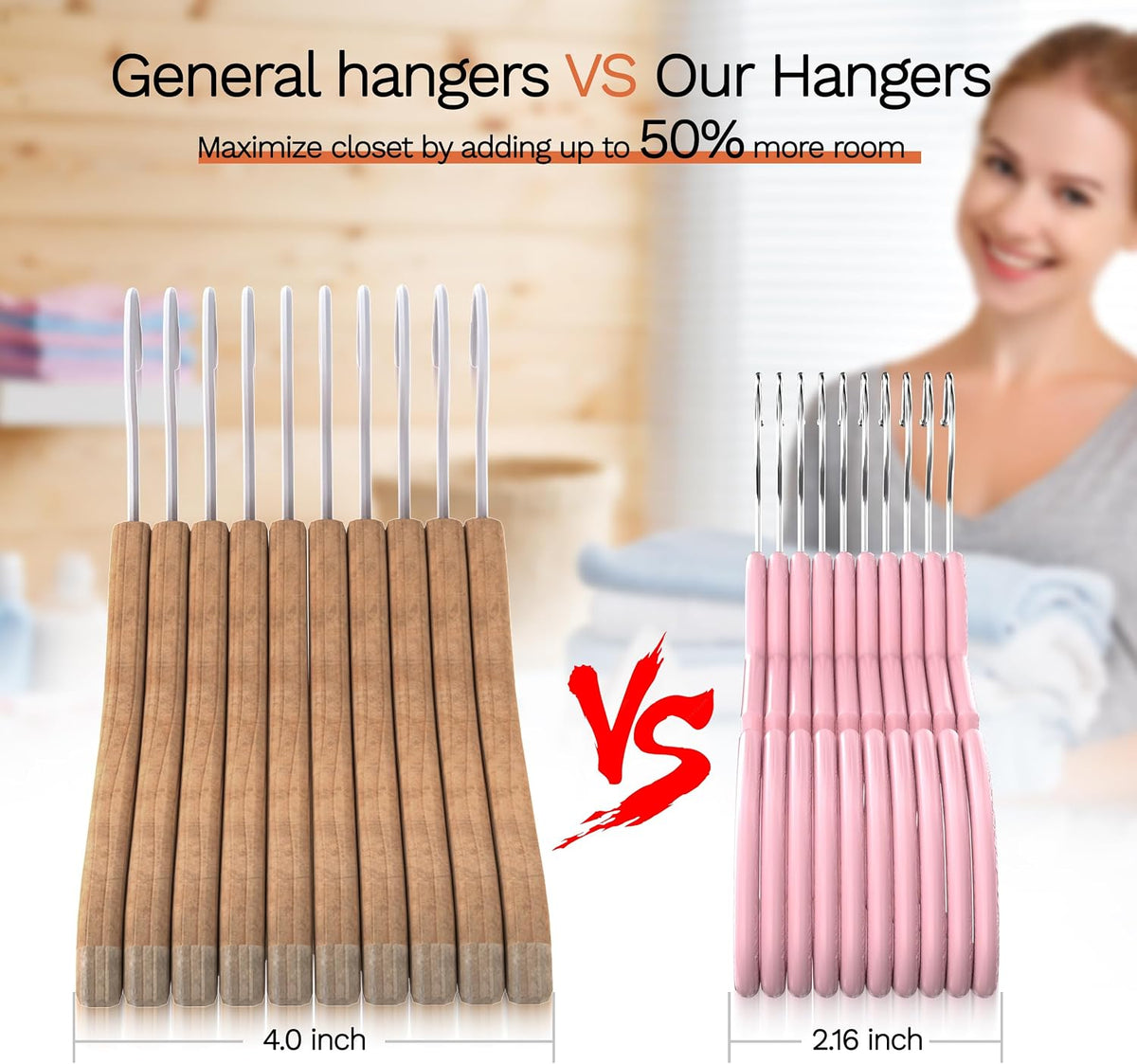 Pink 15.5 Inch 60 Pack Butterfly Bow Plastic Hangers