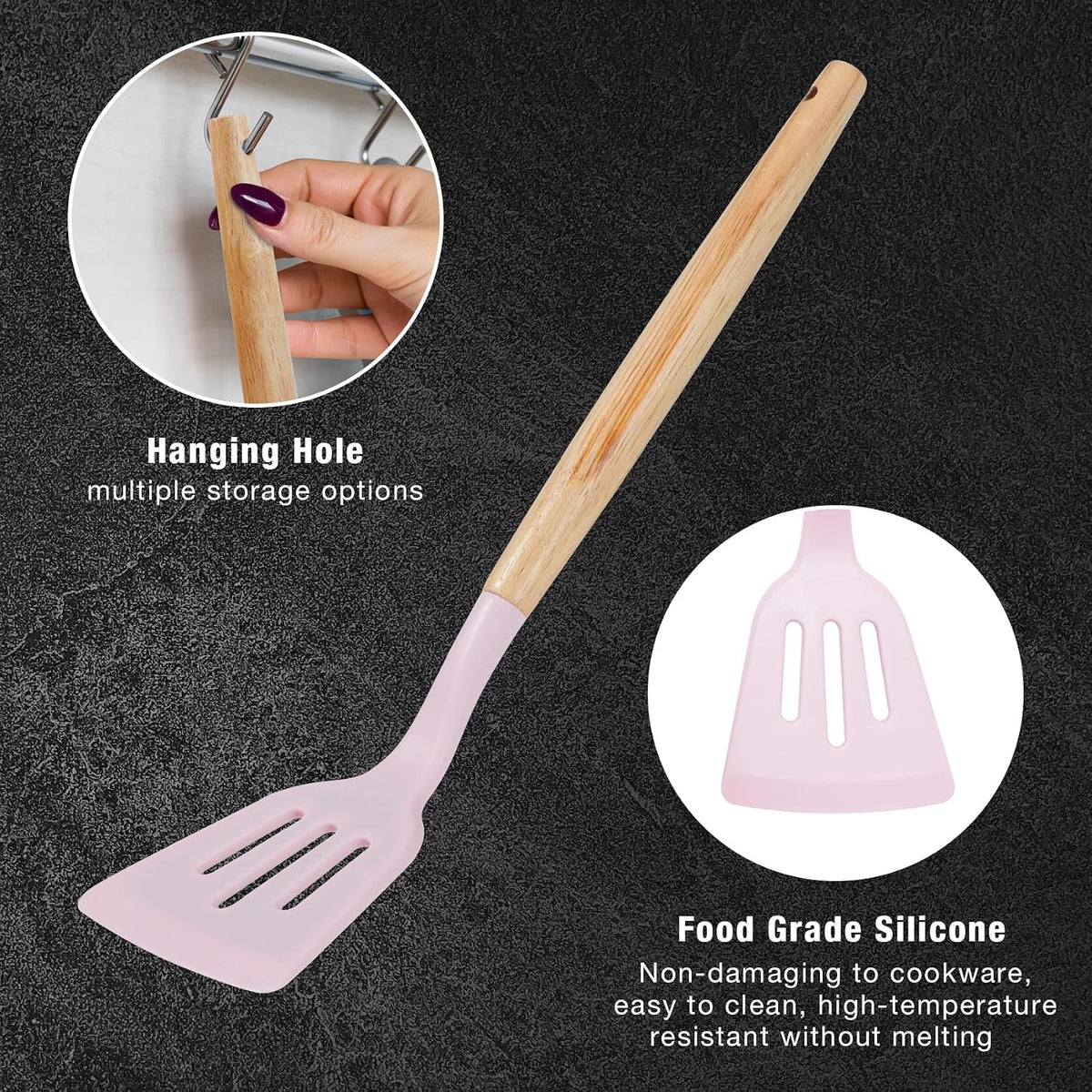19 PCS Pink Kitchen Cooking Utensils Set Kitchen Tools Set