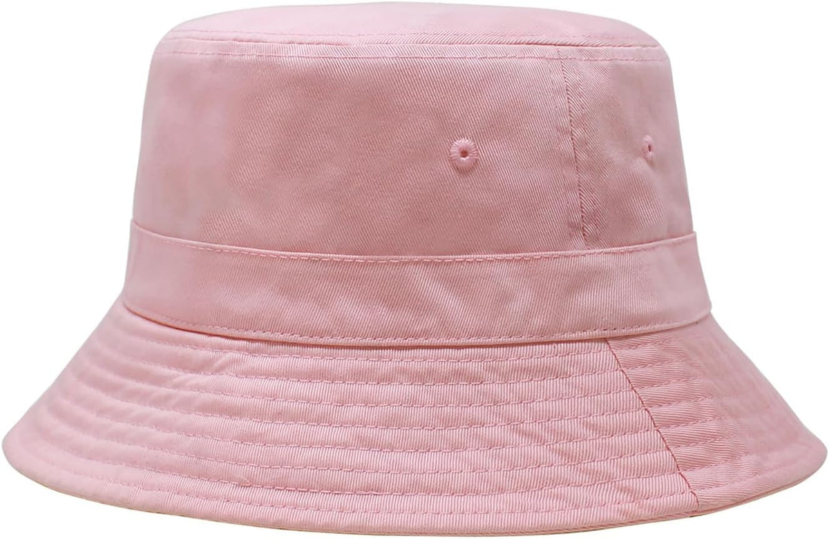 Hot Summer Bucket Hat - Trendy Cotton Sun Hat for Beach, Golf, Fishing