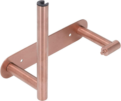 Toilet Paper Holder Wall Mount, 304 Stainless Steel Rustproof Toilet Tissue Roll Holder for Kitchen Bathroom (Rose Gold)