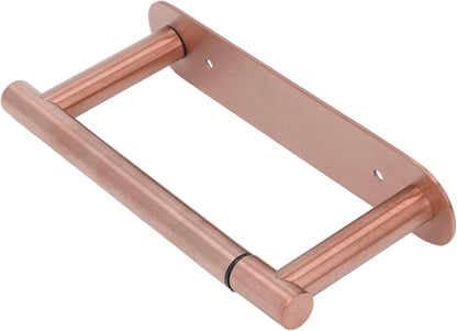 Toilet Paper Holder Wall Mount, 304 Stainless Steel Rustproof Toilet Tissue Roll Holder for Kitchen Bathroom (Rose Gold)
