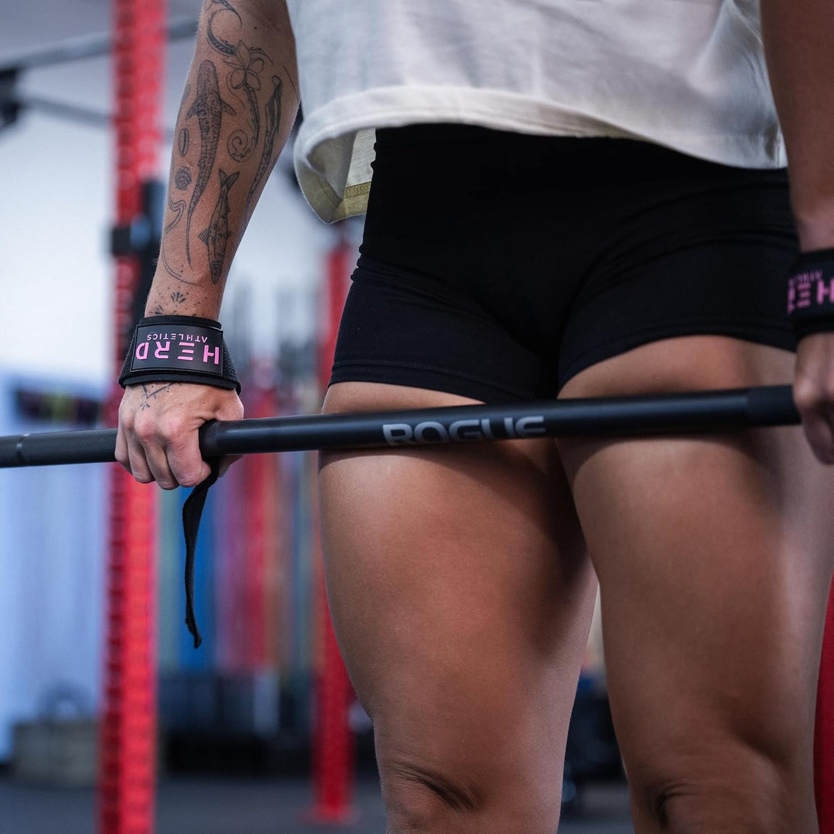 Lifting Wrist Straps – 23" Length x 1.5" Width – Padded Neoprene Cotton Straps for Weightlifting, Powerlifting, Functional Training, Strength Training & Deadlifts – Heavy Duty Grip Support