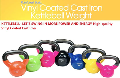 Vinyl Coated Cast Iron Kettlebell Weight
