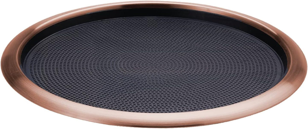 Tray with Removable Insert, 14" Round, Stainless Steel
