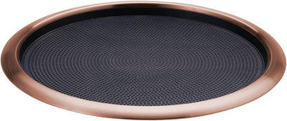 Tray with Removable Insert, 14" Round, Stainless Steel