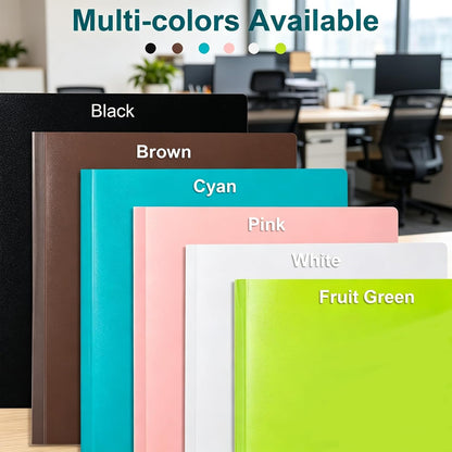 Binder with Plastic Sleeves 30-Pocket, Displays 60 Pages, 8.5"x11"