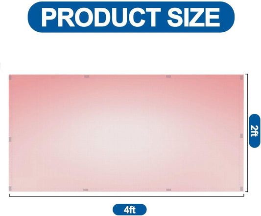 4 Pack Fluorescent Light Covers for Ceiling Light, Abstract Pink Light Filters for Classroom Office Home, 4' x 2' Decorative Magnetic Light Cover, pattern3