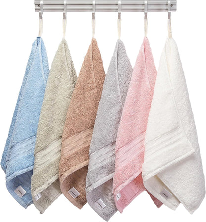Ultra Thick, Soft & Absorbent Cotton Hand Towels for Bathroom, Pink