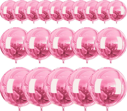 Pearl Pink Foil Balloons 20pcs Large Round Giant Jumbo 4D Balloons