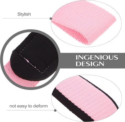 Wrist Support Weightlifting Straps 2pcs Anti-slip Fitness Wrist Guards Pink for Women Deadlift Grip Training Sports Protection