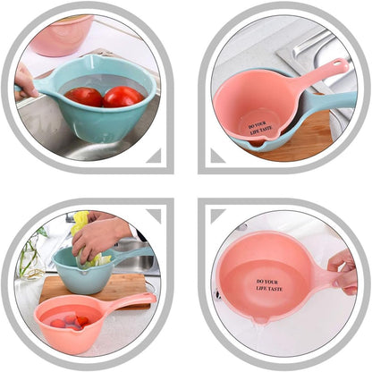 3pcs 3pcs Large PP Water Scoop for Home and Kitchen Practical Long Handle Ladles in Khaki, Light Pink, and Light Blue with Smooth Surface Easy to Clean for Bathing, Washing