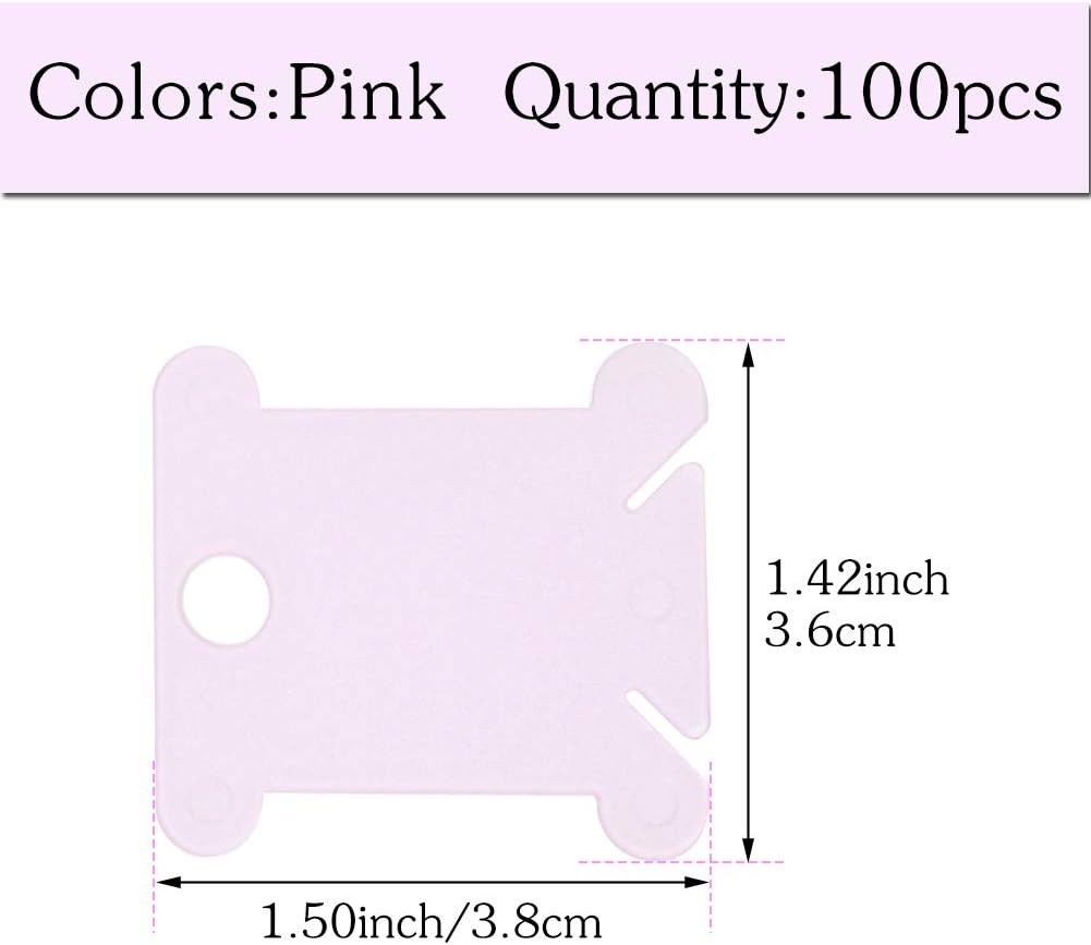 Embroidery Floss Bobbins 100 PCS Plastic Embroidery Floss Organizer