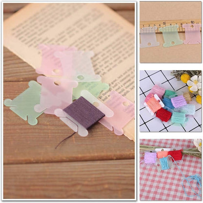 Embroidery Floss Bobbins 100 PCS Plastic Embroidery Floss Organizer