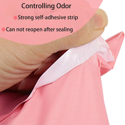 Sanitary Napkin Disposal Bags Feminine Hygiene Bags,100Pcs, Pink, 6.7x9.8IN