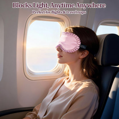 Silk Sleep Mask for Women, 100% Mulberry Silk Eye Mask for Sleeping