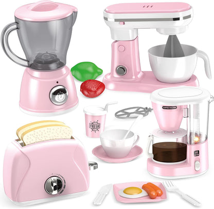 Play Kitchen Accessories, Play Kitchen Appliances Toy Set, Girl Toys