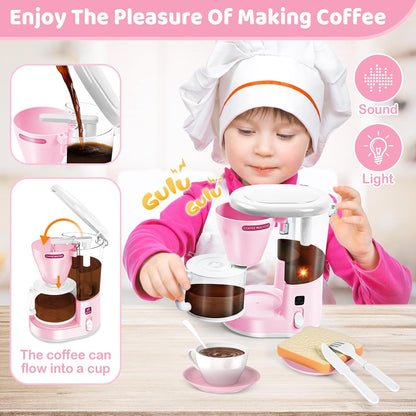 Play Kitchen Accessories, Play Kitchen Appliances Toy Set, Girl Toys