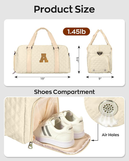 Initial Gifts for 8 9 10 11 12 Year Old Girl, Duffle Travel Bag Kids Teens