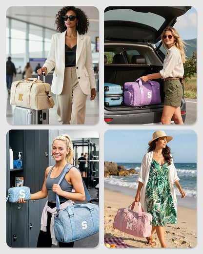Initial Gifts for 8 9 10 11 12 Year Old Girl, Duffle Travel Bag Kids Teens