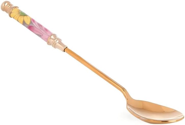 Daisy Fine Bone China Teaspoon Pink - 5.8in