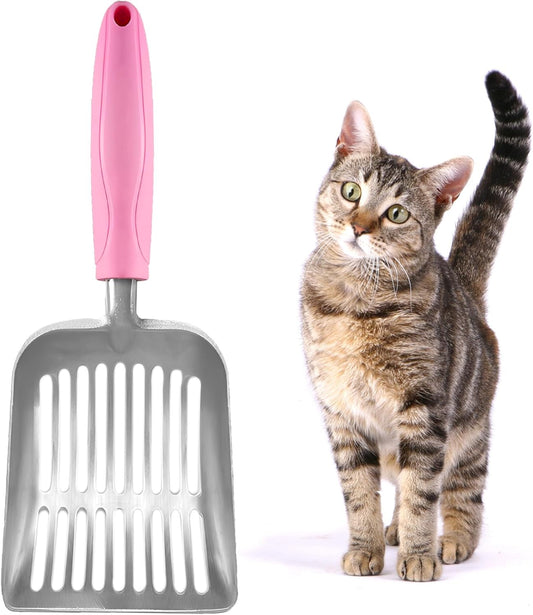 Large Cat Litter Scoop, Life Transforming Cat Scooper, Reduces Hand Fatigue, Saves Clear Litter, Makes Scooping Faster and Easier