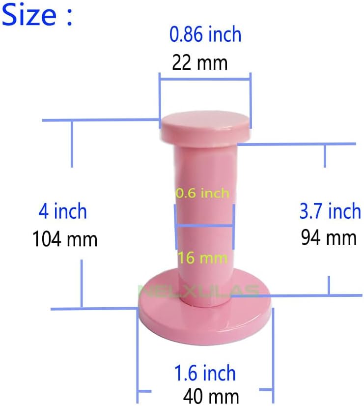 Pink Stainless Steel Single Super Heavy Duty Wall Mount Hook, Bath Towel Hooks, Coat Hanger (4 inch,4 PCS)