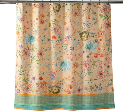 Shower Curtain 100% Cotton (70"x72", Pack of 1) Home Spa
