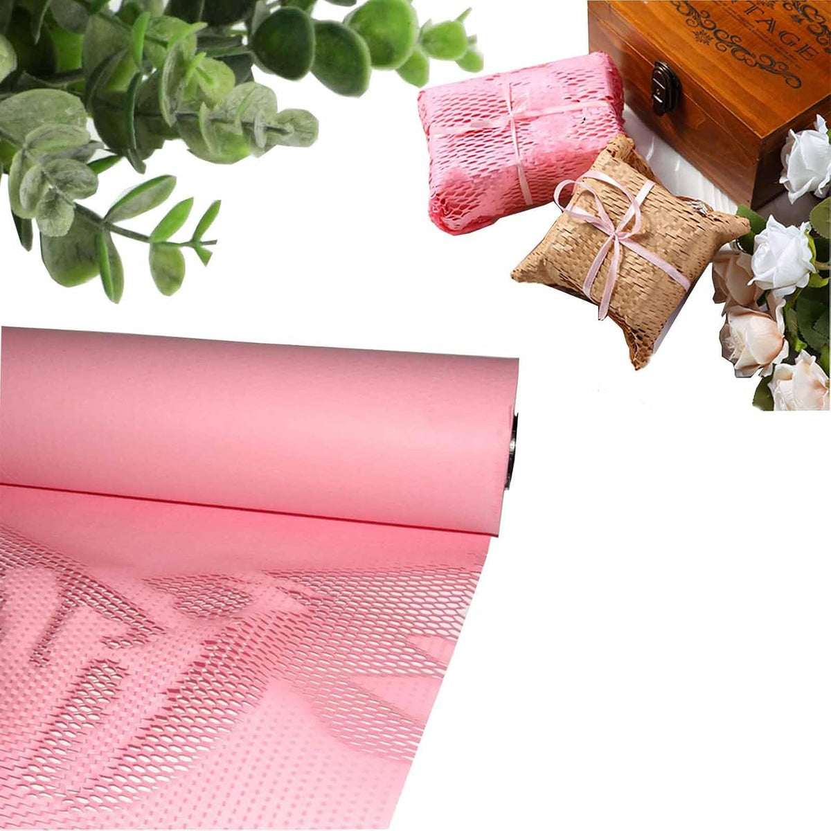 Honeycomb Packing Paper,12"x32.8Ft Eco Friendly Packing Paper for Moving