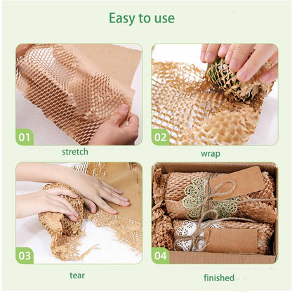 Honeycomb Packing Paper,12"x32.8Ft Eco Friendly Packing Paper for Moving