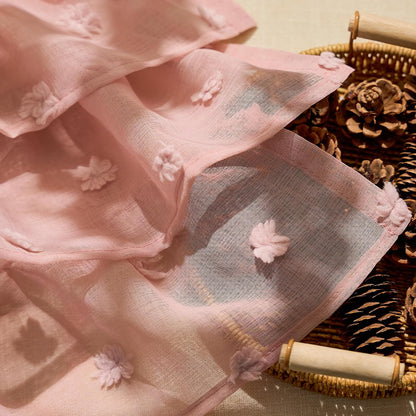 Ruffled Kitchen Valance Pom-Pom Voile Valance Curtains Sheer Shabby Chic Small Window Treatment for Living Room Bedroom Laundry Rod Pocket 1 Panel 18 Inch Pink