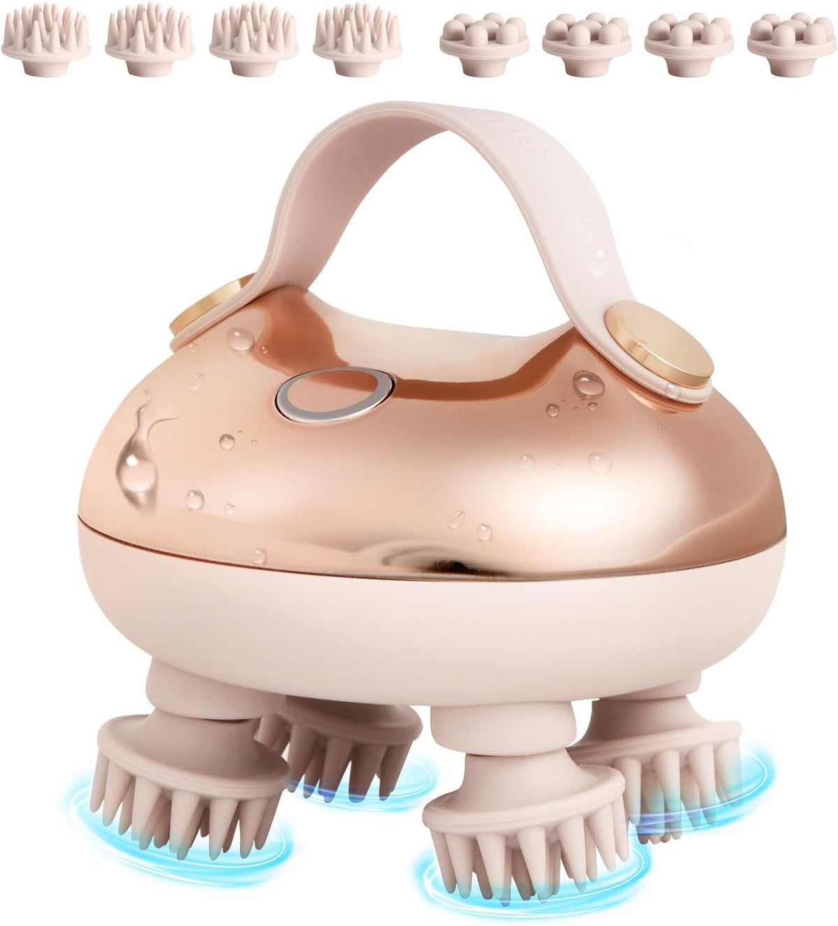 Scalp Massager Portable Rechargeable Waterproof Hair Head Massager