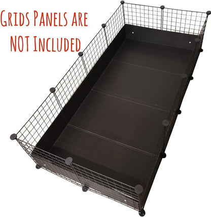 Corrugated Plastic Cage Liner Base for Guinea Pig C&C Cage - for use with 13.8" Grids ONLY! NOT Measured by Feet- Used with Grid Cages for Guinea Pigs, Hedgehogs, and Rabbits (2x4, Pink)
