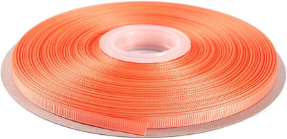 ITIsparkle 1/4" Inch Grosgrain Ribbon 50 Yards-Roll Set for Gift Wrapping Scrap Books Party Favor Hair Braids Baby Shower Decoration Cake Decoration Floral Arrangement Craft Supplies, Peach Ribbon