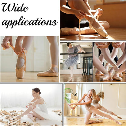 Ballet Pointe Shoe Flat Elastic Stitch Sewing Kit Bloch Satin Ribbon Cord Pink Professional Iron Safety Pins Thread Steel Knitting Needles Seam Ripper Set Accessories for Shoes DIY Repair