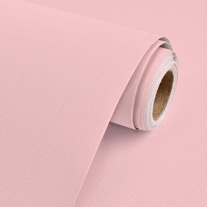 Rugreat Matte Pink Peel and Stick Wallpaper Solid Modern 118inL 15.7inW