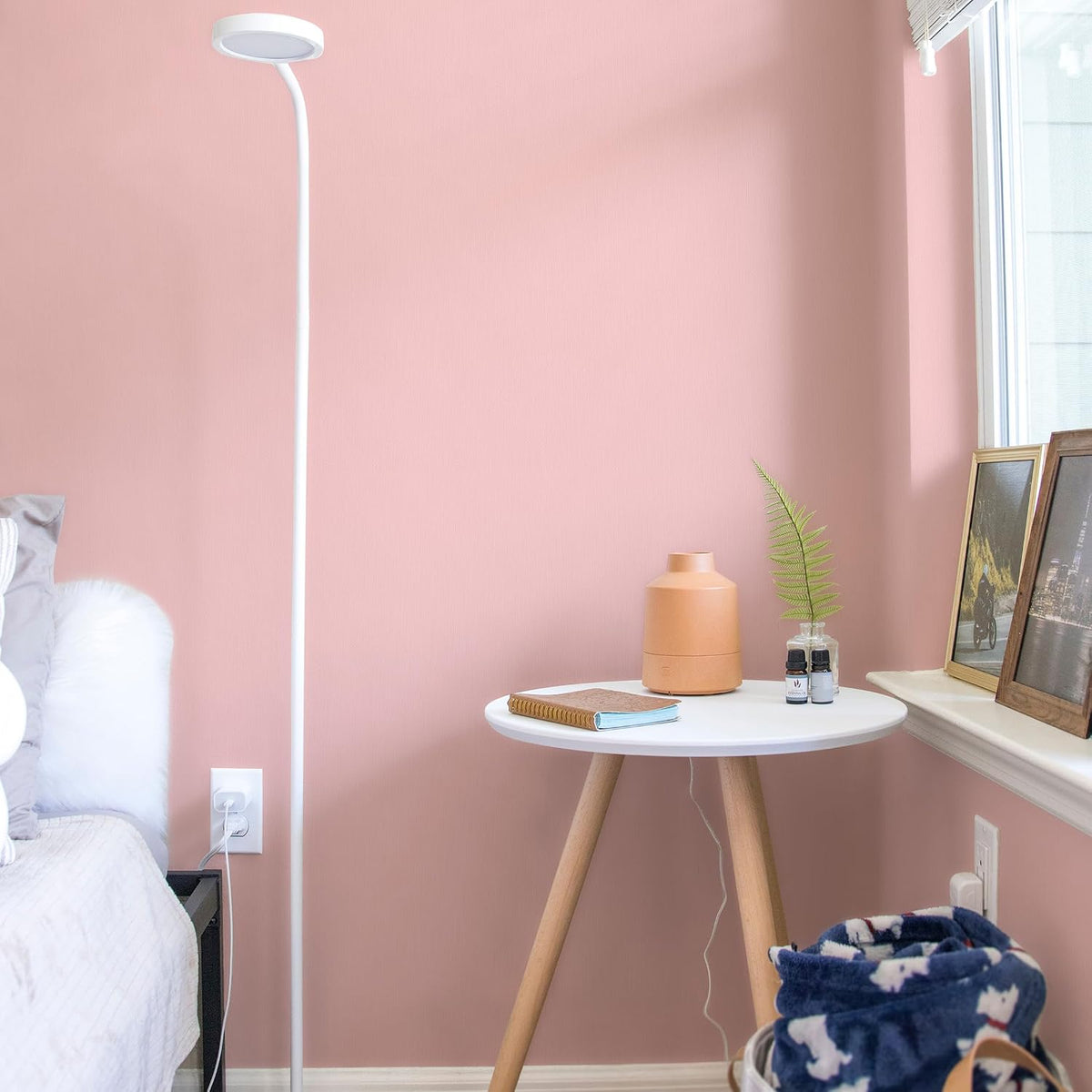 Rugreat Matte Pink Peel and Stick Wallpaper Solid Modern 118inL 15.7inW