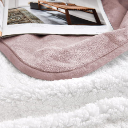 Soft Waterproof Blanket for Bed Couch Sofa, Dusty Pink, 30x40 inches