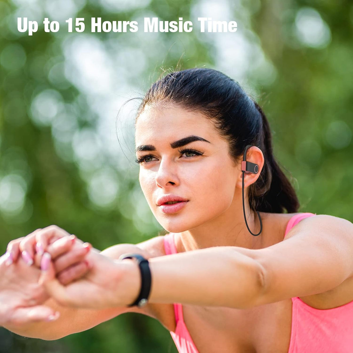 IPX7 Waterproof Running Sports Earphones for Women & Girls with 16 Hrs Playtime