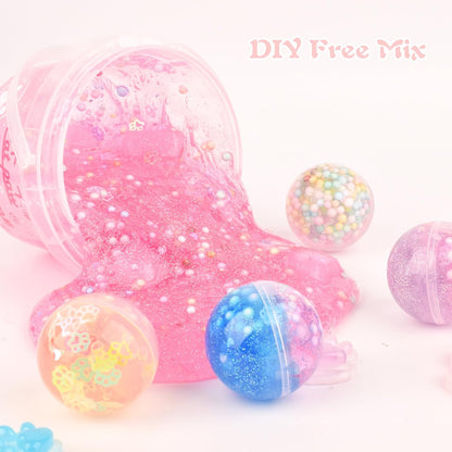 Pink Jelly Crunchy Cat's Paw Slime,Super Soft and Non-Sticky, Great for Birthday Gifts for Girl and Boys,Party Favors,Christmas Stocking Stuffers（300ml）